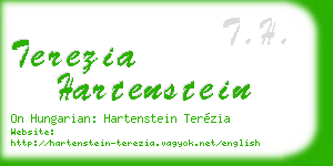 terezia hartenstein business card