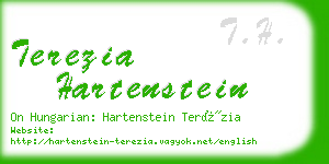 terezia hartenstein business card